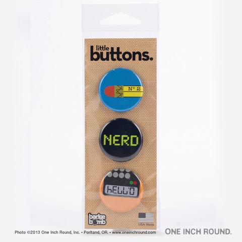1.25" Button Pack with 3 Buttons